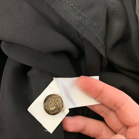 Revolve Mink Pink Women's Satin Mini Dress Stripes Short Sleeve Black White S - Picture 12 of 16